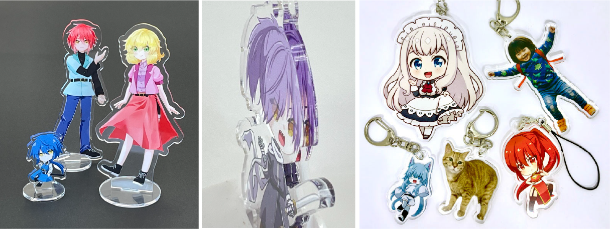 オリジナルアクリルスタンドのサンプル画像