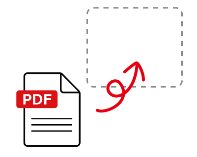 圧縮したいPDFファイルをアップロード