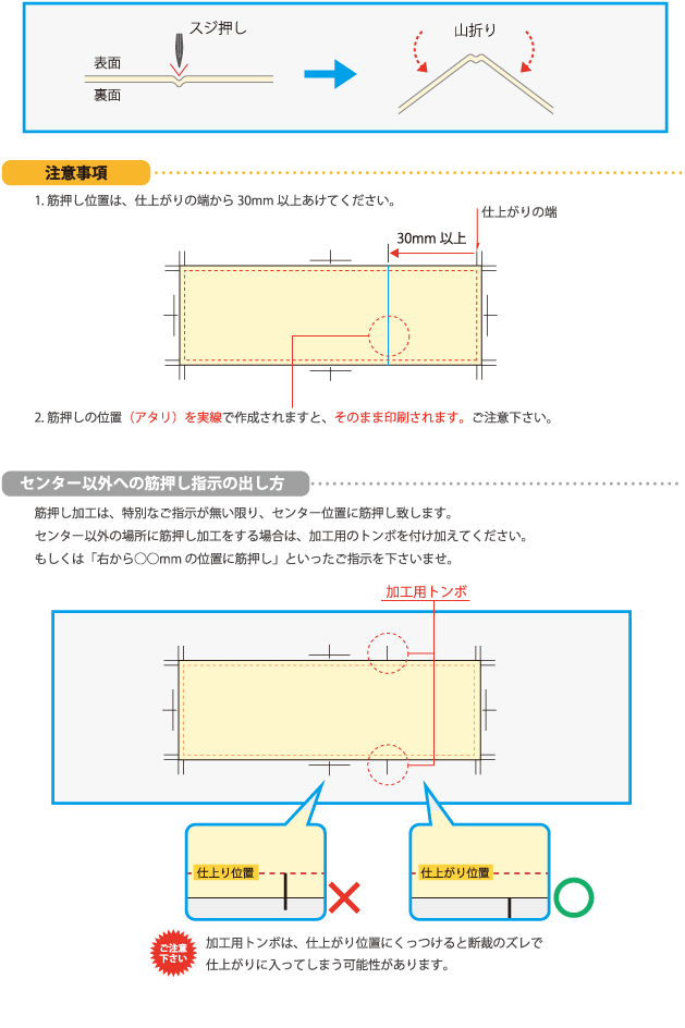 筋押し（スジ押し）