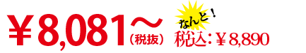8081円（税抜）から