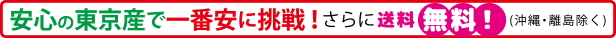 安心の東京産で一番安に挑戦!さらに送料無料!(沖縄・離島除く)